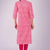 3.5 Pink - Kurti With Collar P5