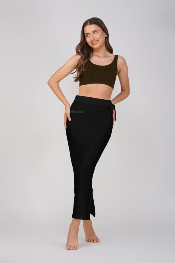 30.3 Black - Straight Shapewear With Drawstring