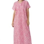 4.1 Pink - Zipper Closure Nighty D1