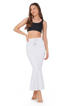 White Frill Bottom Shapewear for Women