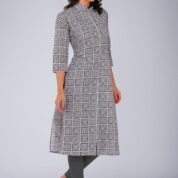 4.2 Grey - Kurti With Collar P5