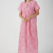 4.2 Pink - Zipper Closure Nighty D1