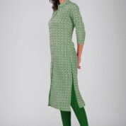4.3 Forest Green - Kurti With Collar P4