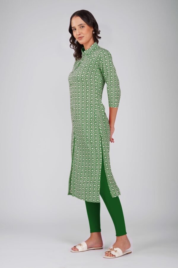 4.3 Forest Green - Kurti With Collar P4