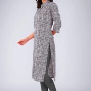 4.3 Grey - Kurti With Collar P5