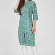4.3 Munsell Blue - Kurti With Collar P3