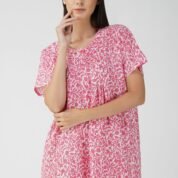 4.3 Pink - Zipper Closure Nighty D1