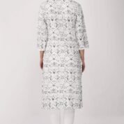 4.4 Grey - Kurti With Round Neck P1D1
