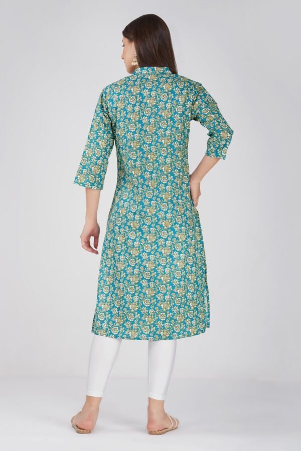 4.4 Munsell Blue - Kurti With Collar P3