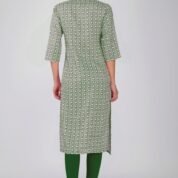 4.5 Forest Green - Kurti With Collar P4