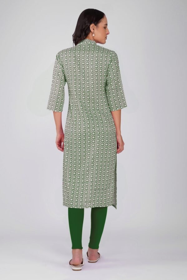 4.5 Forest Green - Kurti With Collar P4