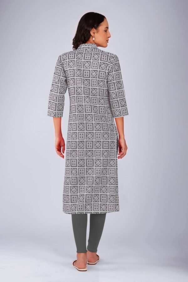 4.5 Grey - Kurti With Collar P5