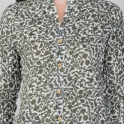 4.5 Olive Grey - Kurti With Collar P1