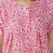 4.5 Pink - Zipper Closure Nighty D1