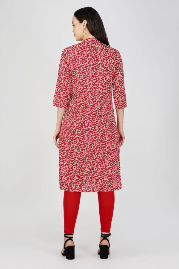 5.4 Red - Kurti With Collar P2