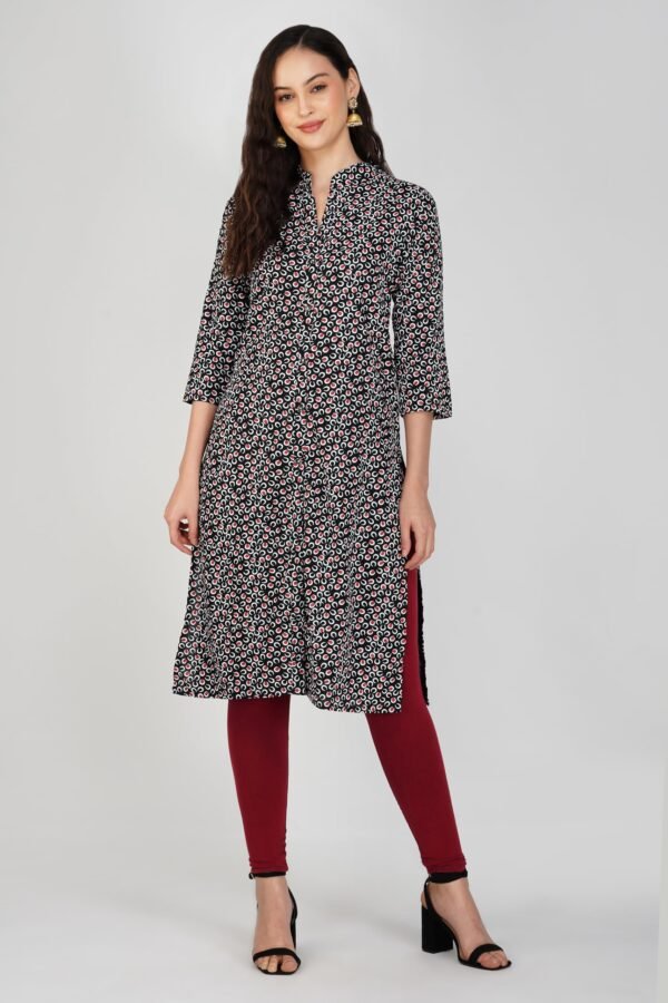 6.2 Black - Kurti With Collar P2
