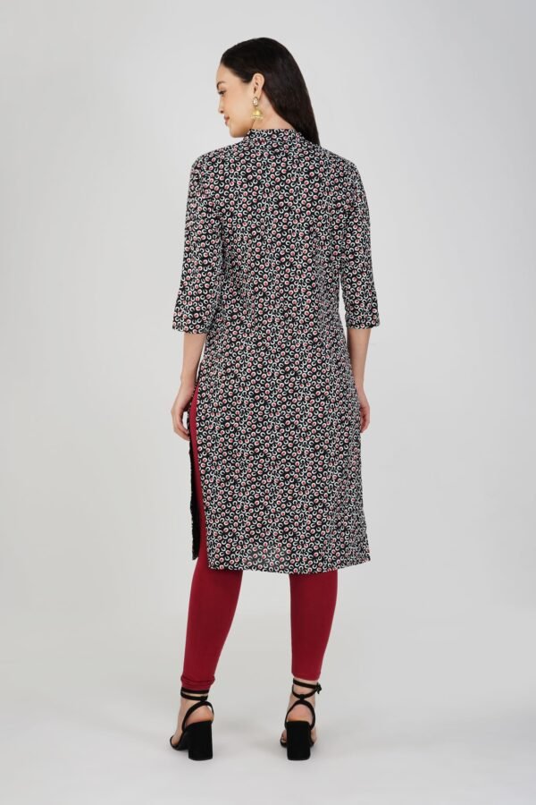 6.4 Black - Kurti With Collar P2