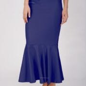 7.4 Navy Blue - Frill Bottom Shapewear