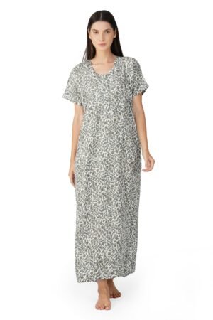 Cozy Flower Print Nighty for Women