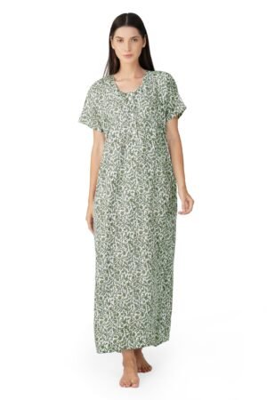 Cozy Flower Print Nighty for Women