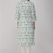 4.4 Green - Kurti With V Neck P1D1